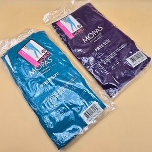 MOPAS EX001 Free Size Teal Purple Leggings Pants Set‎ 2 NWOT